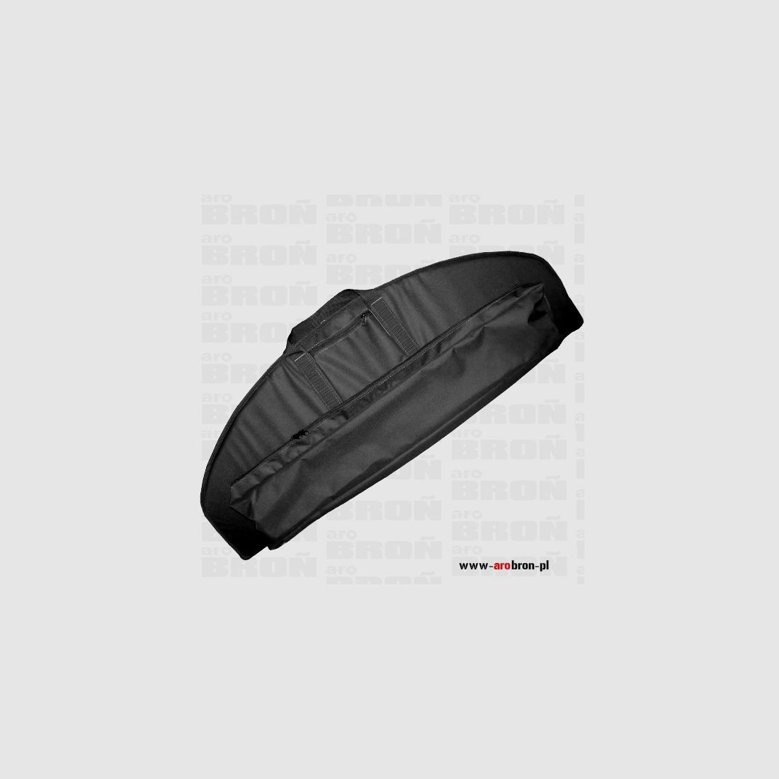 Sturdy FORSPORT bow case, black, with foam padding and arrow pocket – length 115 cm, height 42 cm, image 1 of 2