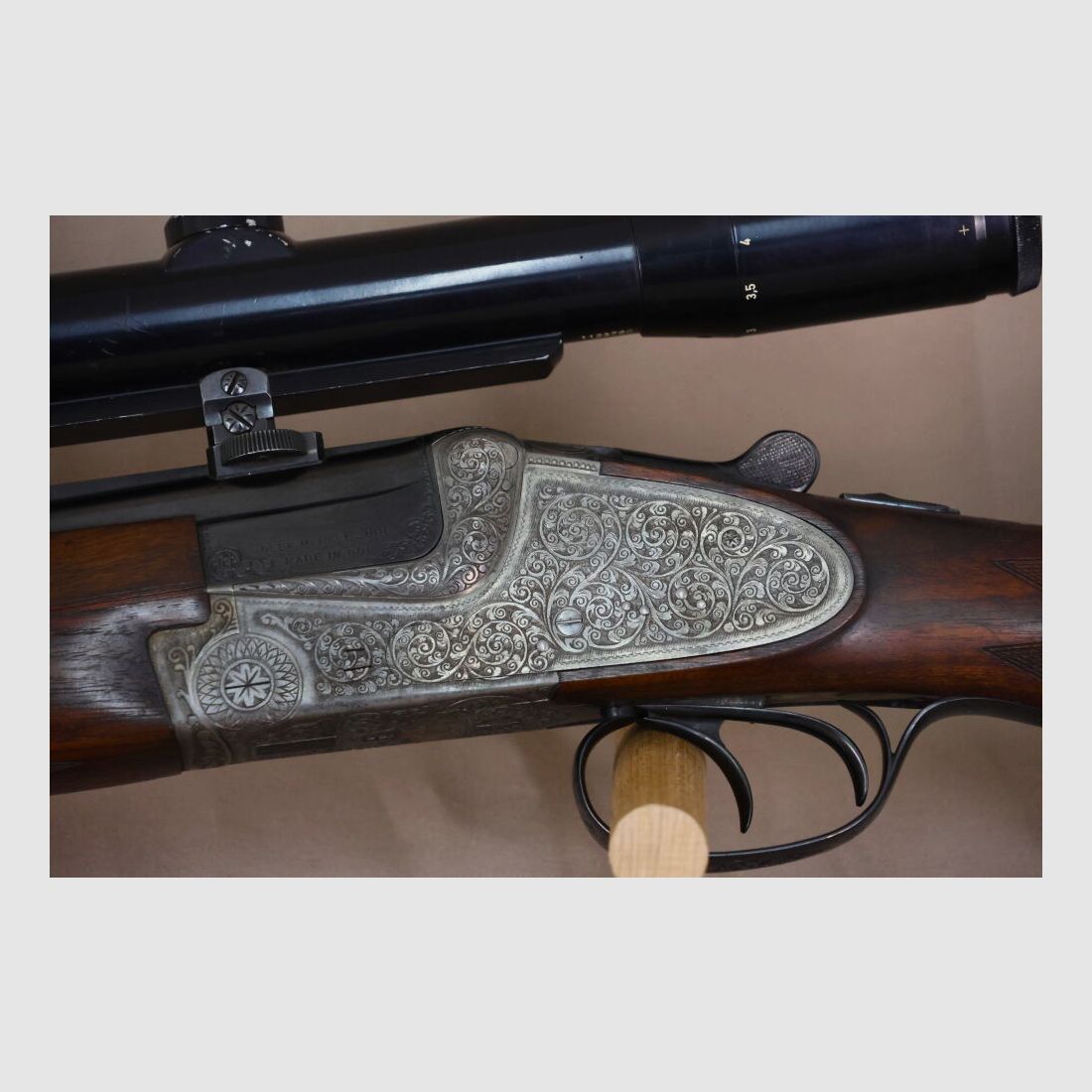 Merkel double-barreled shotgun with side locks // left-handed stock // DBL