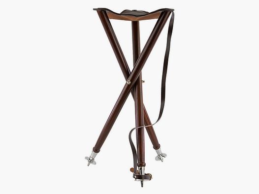 Krale Hunting Stool Wood 3-legged 70 cm with Steel Feet