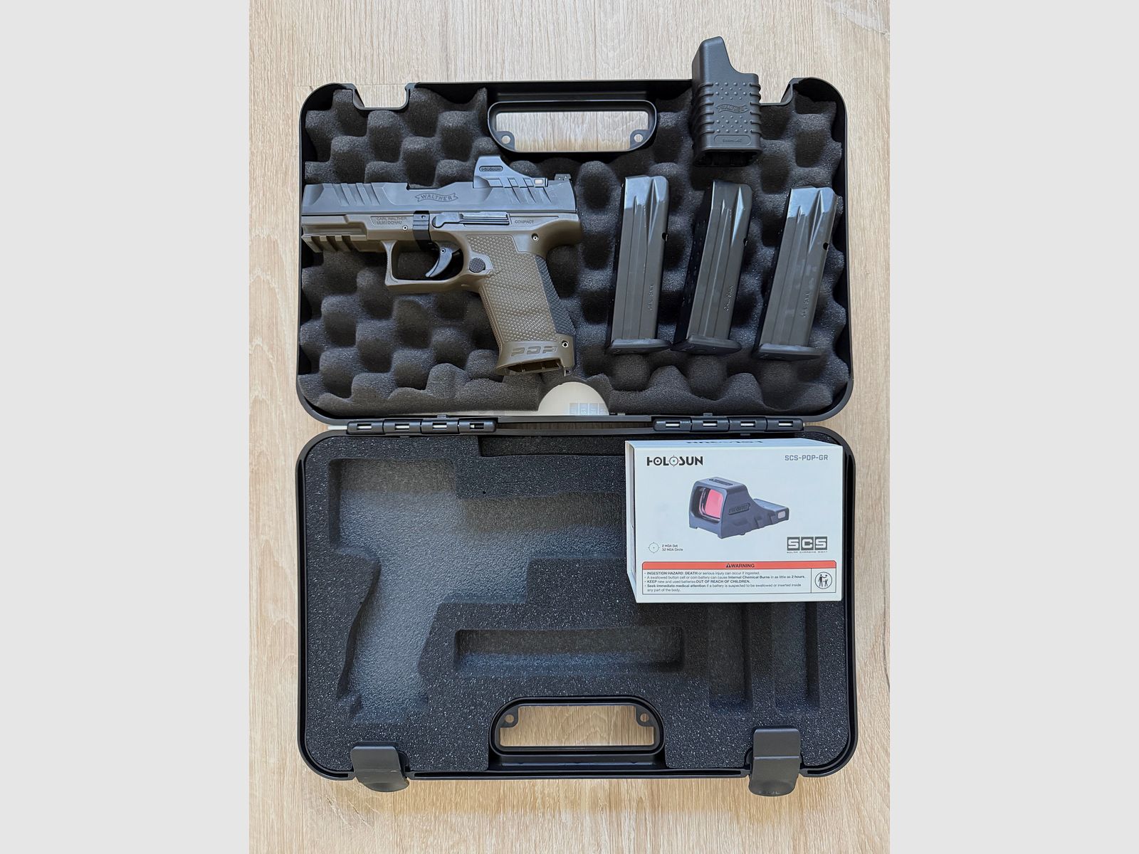 Walther PDP Compact inkl.  Holosun SCS-PDP-GR