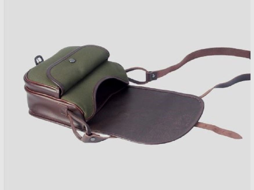 Fritzmann - Jagdtasche Leder mit Segeltuch