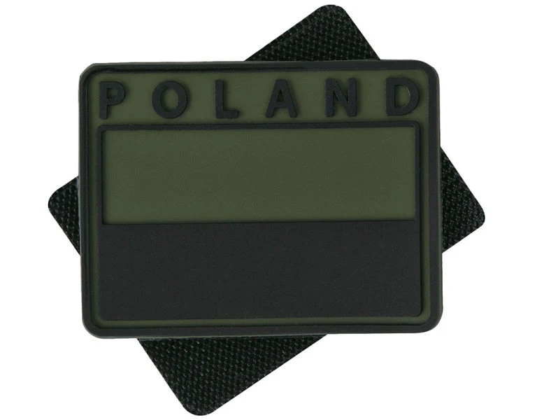 Emblemat "POLAND" PVC na rzep, olive Helikon-Tex 1 szt
