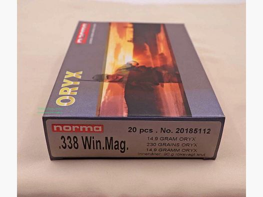Norma Büchsenpatronen .338WinMag