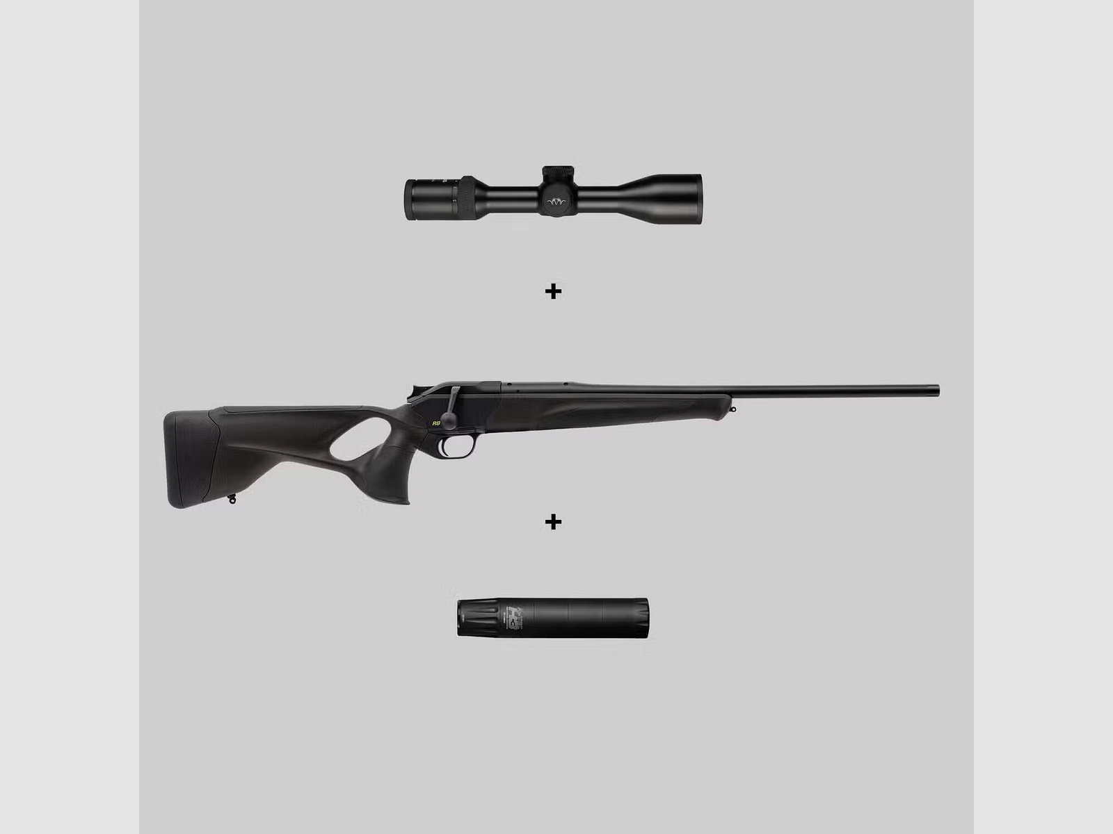 Blaser Komplettpaket: Blaser R8 Ultimate + Blaser B2 2-12x50 ICS + A-TEC H3