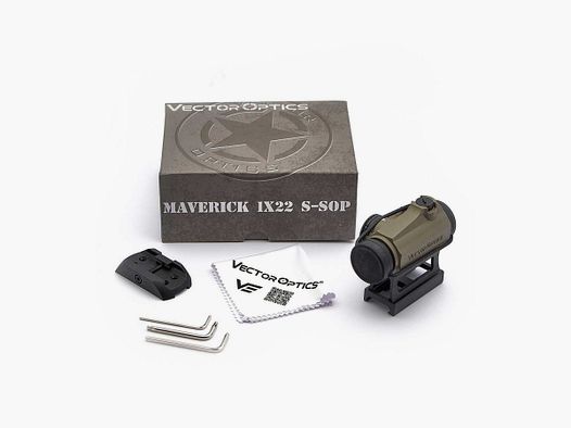 Vector Optics SCRD-42 Maverick 1x22 S-SOP IPX4 3MOA Rotpunktvisier