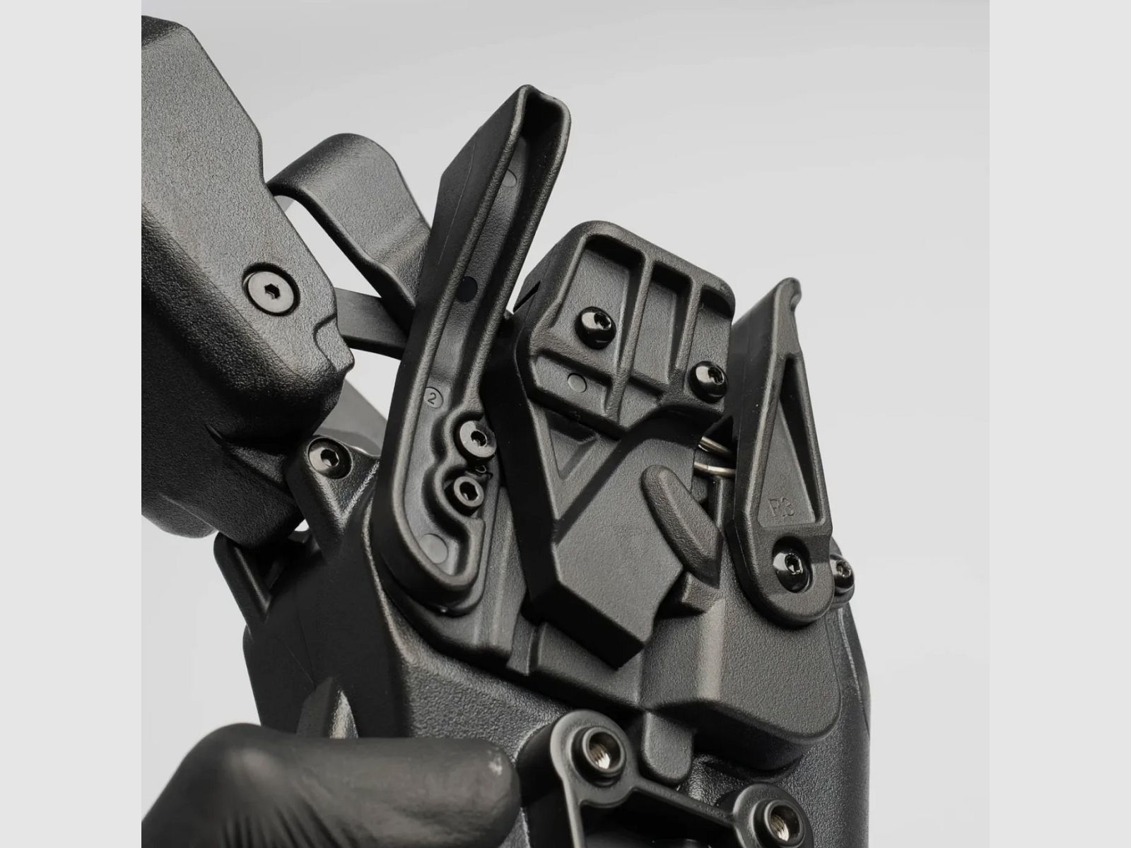Rapid Force Level III Duty Holster for Glock 17/19/45 MOS - Mid Ride Belt Slide - Large Light, image 3 sur 6