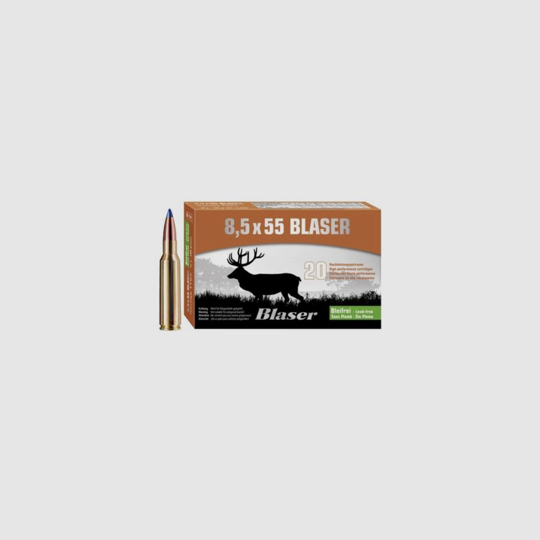 BLASER Kal. 8.. Büchsen 8,5x55Blaser TTSX Barnes 20 Stk 10,4g/160grs bleifrei