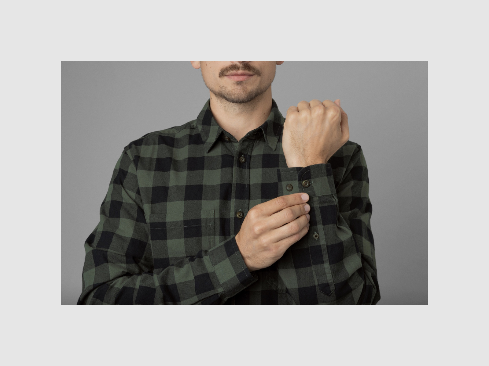 HÄRKILA Scandinavien L/S Hemd Green Check