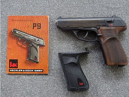 HECKLER & KOCH H&K P9S HOUTEN GREPEN