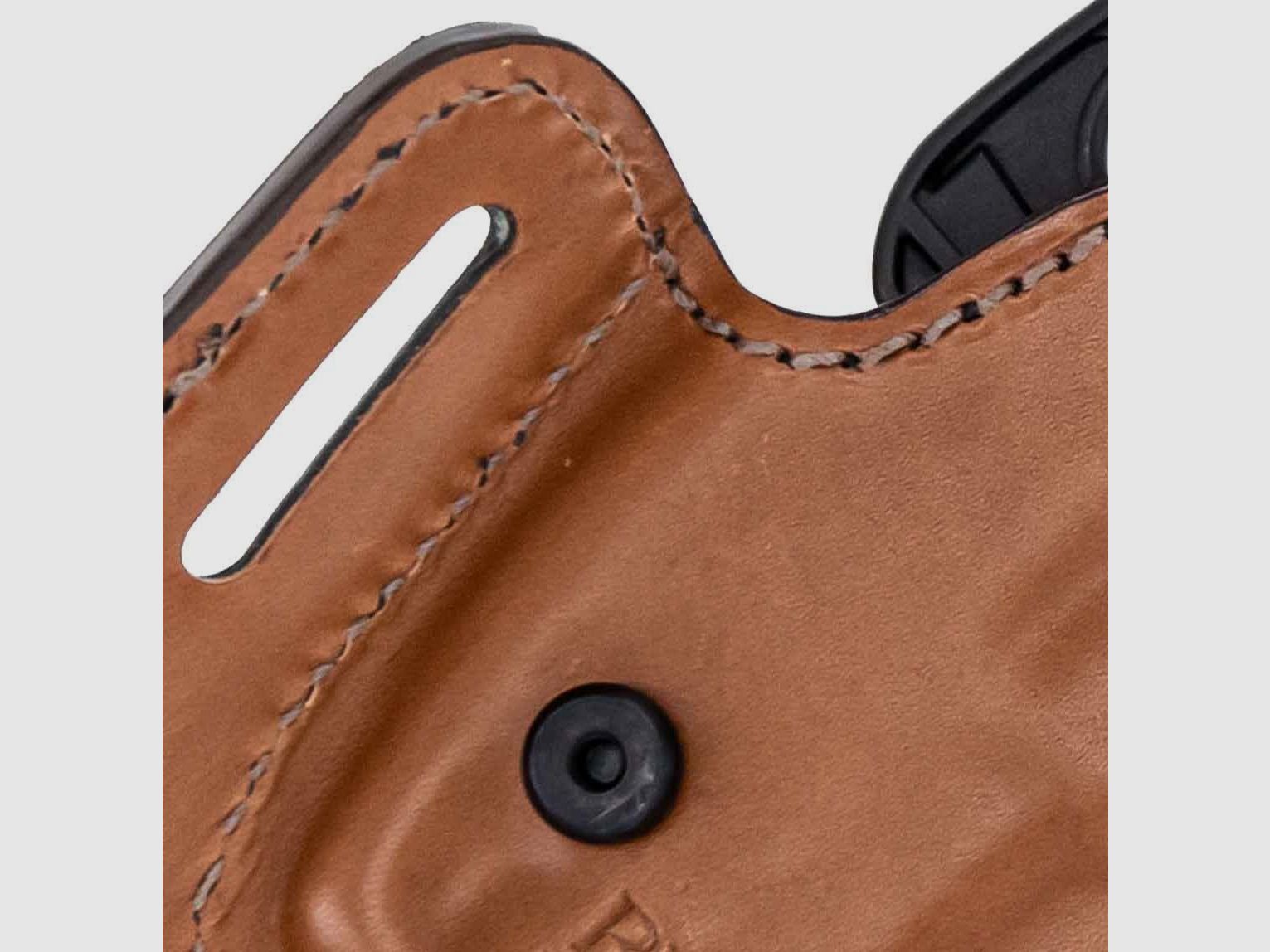 BIANCHI® 126GLS Leder Gürtelholster RDS 183* Glock 26/27/30/30S/33/39,H&K P2000SK/P30SK,S&amp;W M&amp;P Shield/Compact,Walther P99C DAO/QA/AS/PPS 9mm,.40-Beige-Rechts