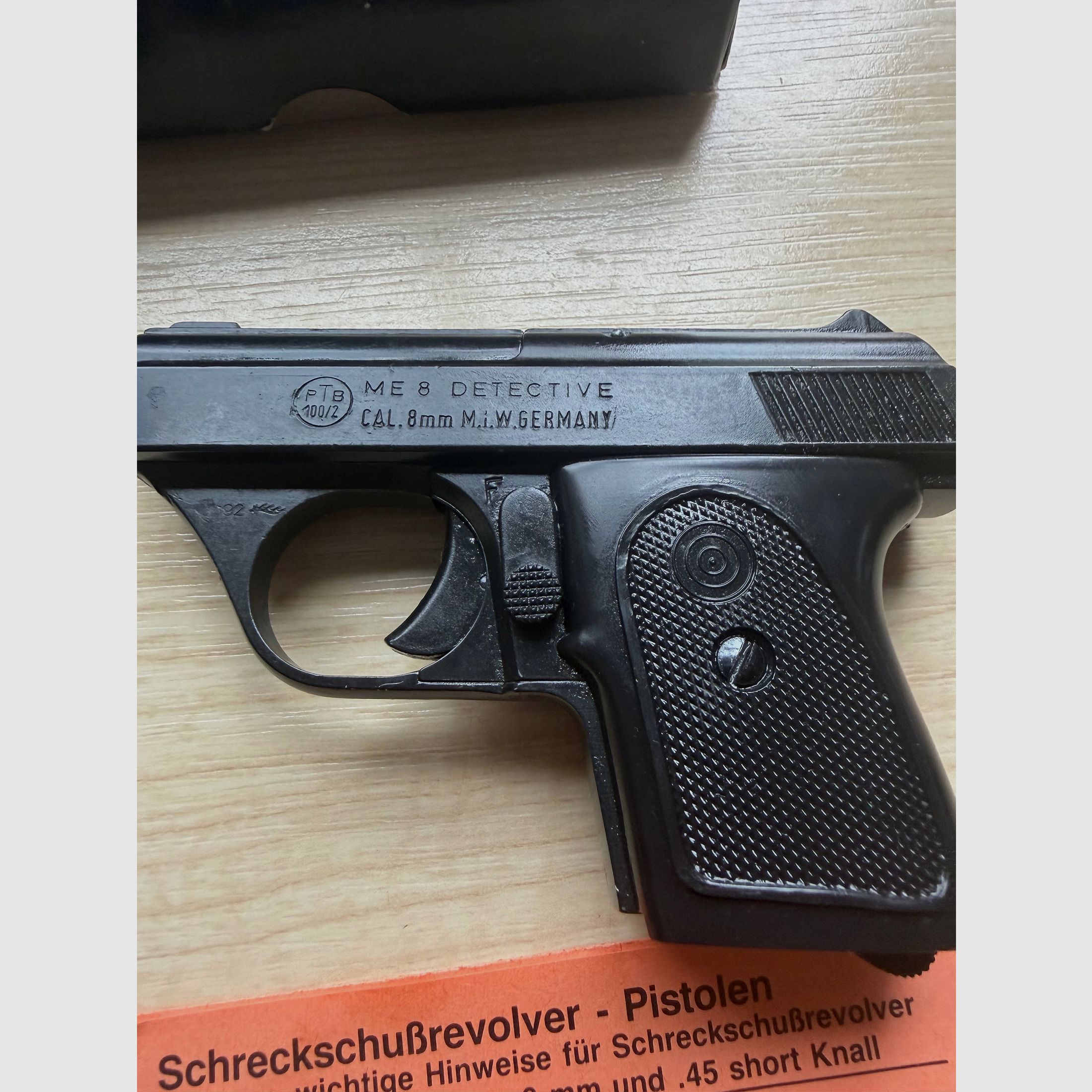 ME 8 Detective Taschenpistole – Kal. 8mm K. – PTB 100/2 