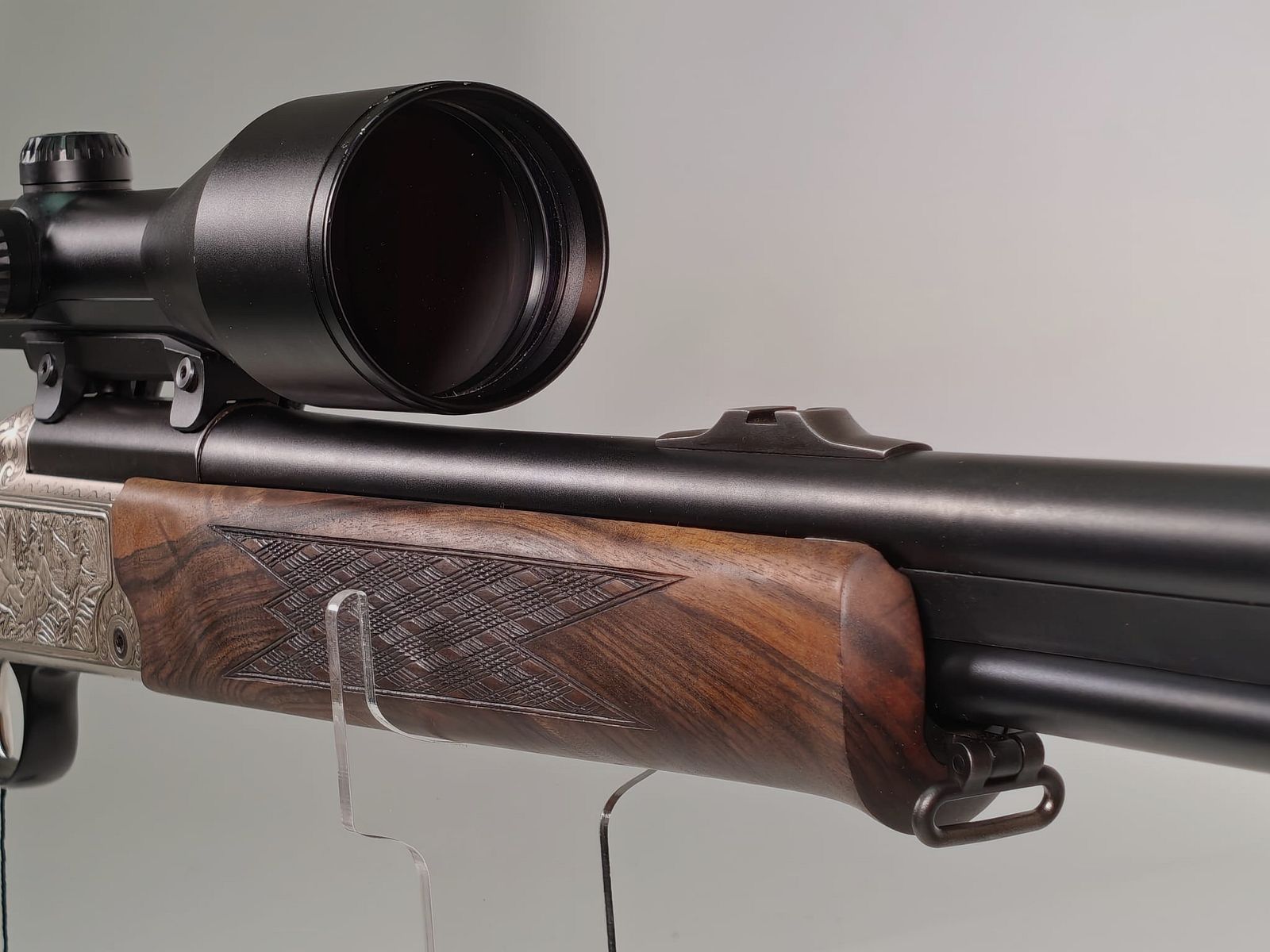 Blaser BBF 95 Luxus 7x65 R / 12/70 mit Zeiss Diavari VM 3–12x56 T* – exklusives Schaftholz, Bild 10 von 12