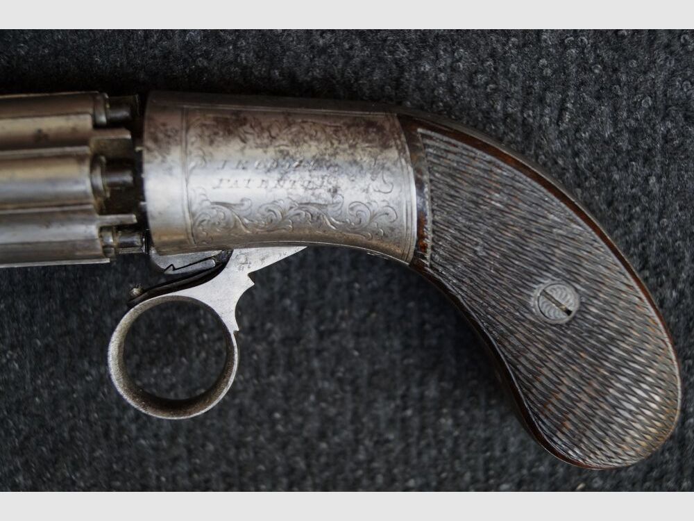 J.R. Cooper Onder-hamer 6 Schots Percussie Pepperbox Revolver, afbeelding 6 van 7