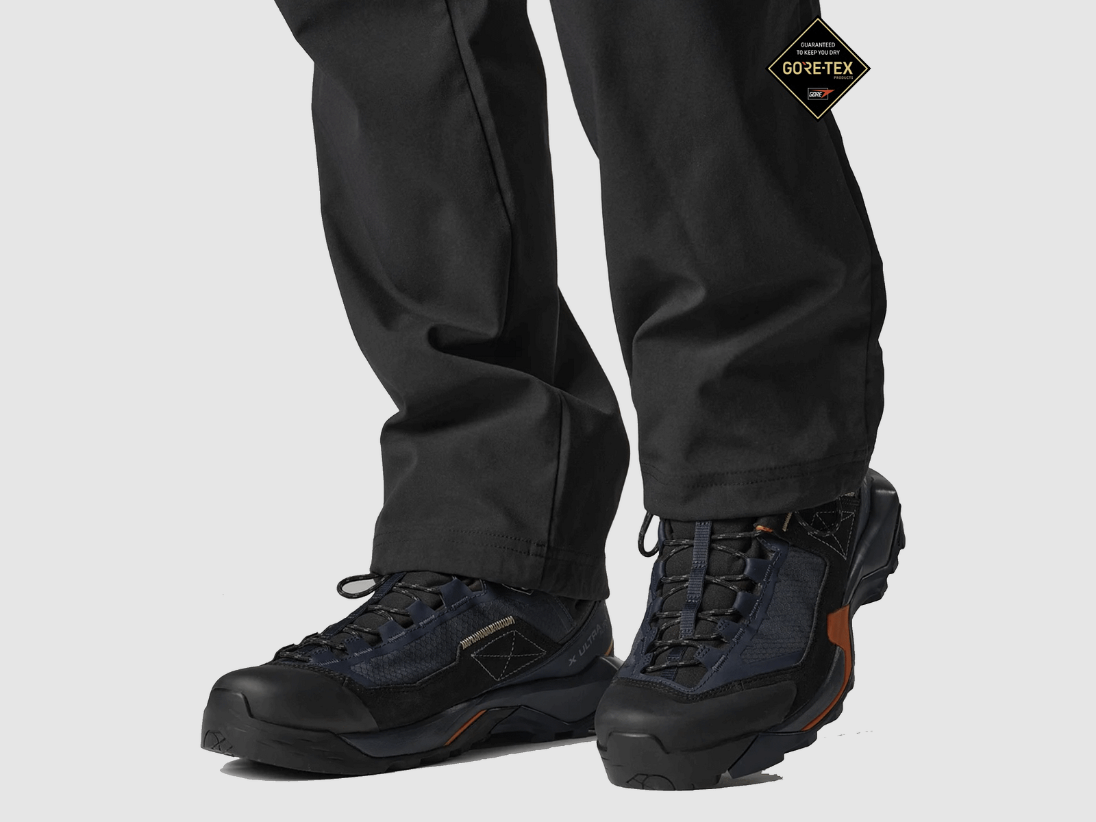 SALOMON – HOMME – X ULTRA ALPINE MID GTX Nuits Bleues / Noir / Rouge Orange, image 5 sur 8