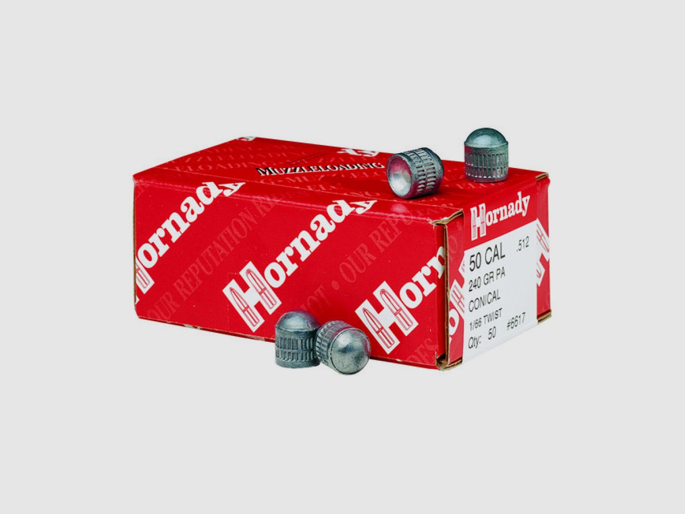 VORDERLADER HORNADY GREAT PLAINS 50 CAL 240 GR PA CONICAL (50)