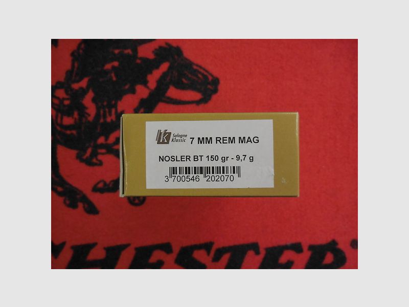 Sologne Nosler BT 7mm rem mag 150 grs (x20), immagine 2 di 3