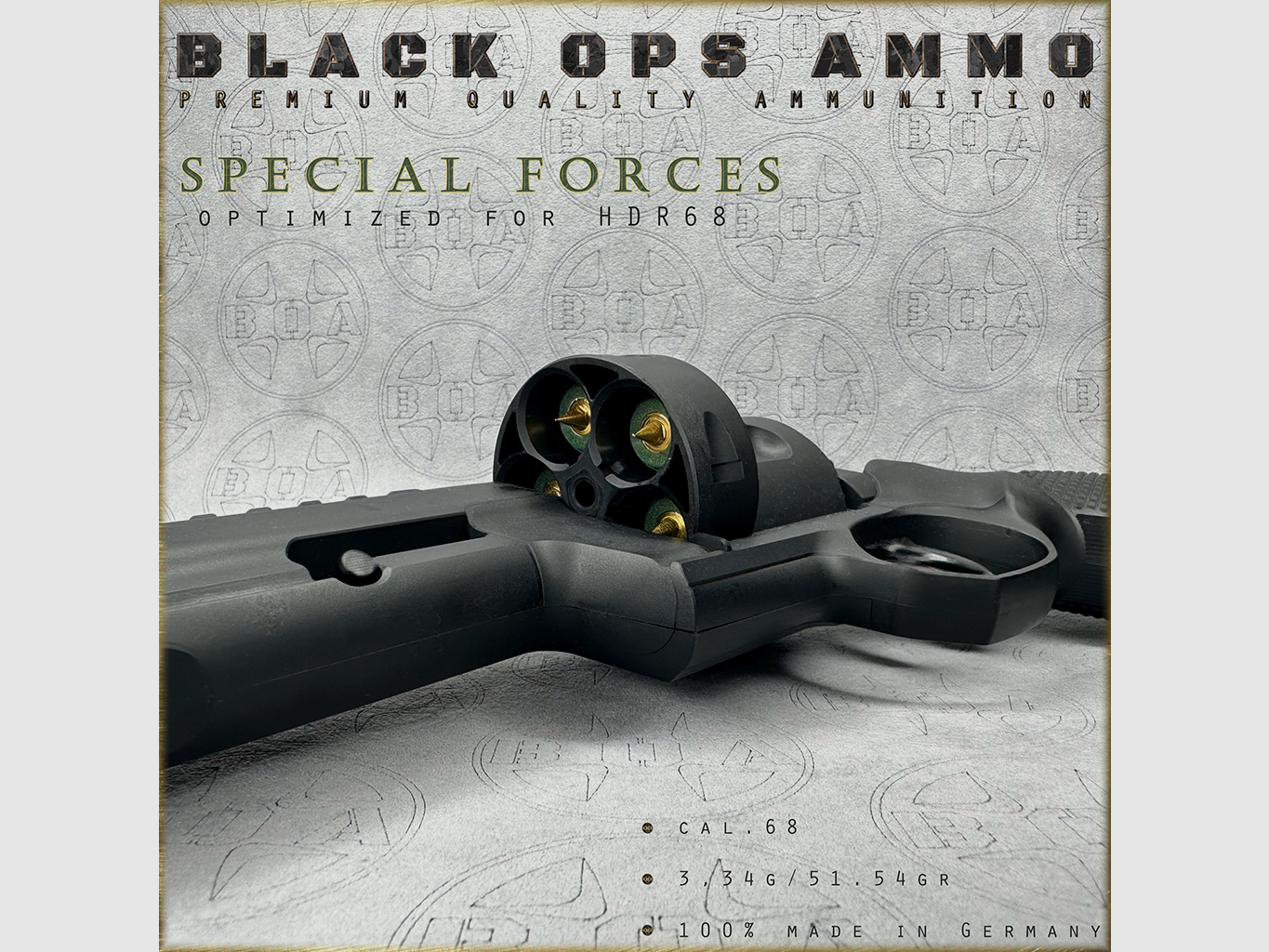 10x + 2 Special Forces BLACK OPS AMMO HDR 68 TR cal.68 ammunition T4E Umarex HDR68 TR68, image 4 of 4