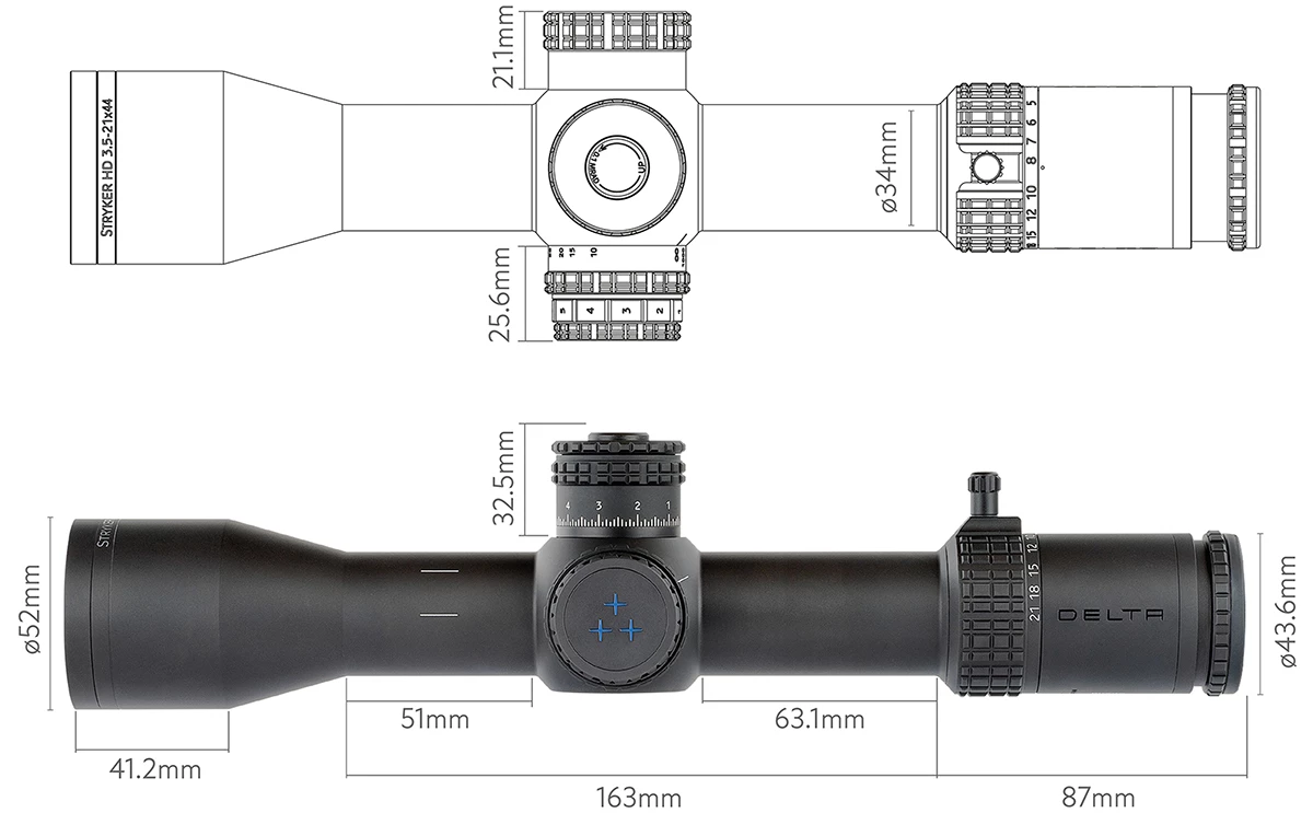 Lunette de visée Delta Stryker HD 3,5-21x44 FFP, image 4 sur 4