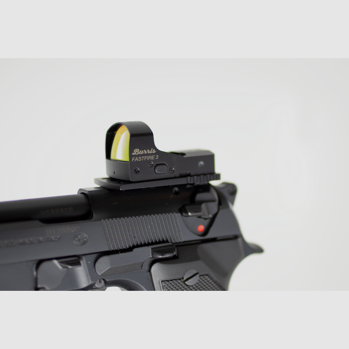 Beretta 98A1 — Halbautomatische Pistole 9×21 + Burris FastFire III – VERKAUFT, Bild 7 von 9