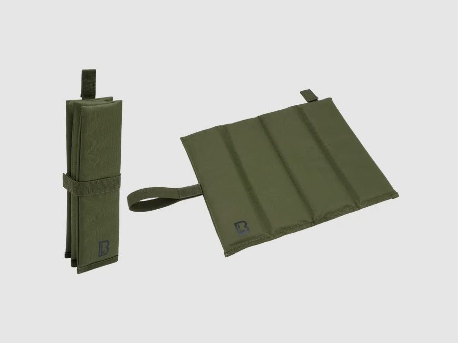 Folded seat mat, olive