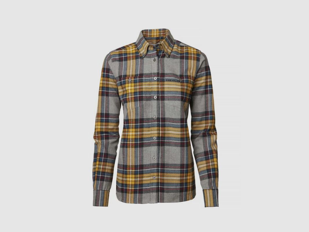 Chevalier Damen Flanellbluse Lynx Mustard Checked