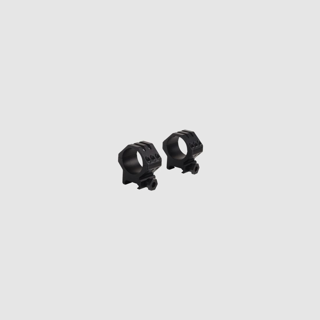 Weaver 6-Hole Weaver-Style Ringe matt schwarz 30mm medium, BH 7,95mm