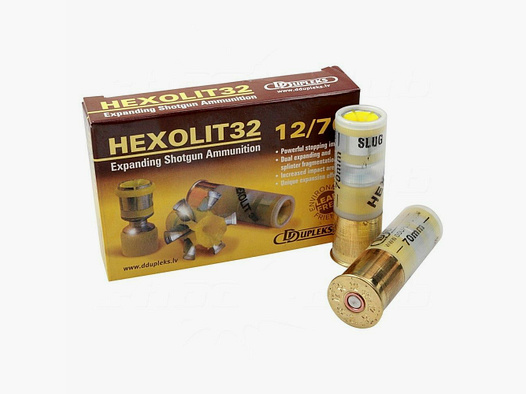 DDupleks shotgun, hunting cartridges DDupleks Hexolit 32 12/70 32g
