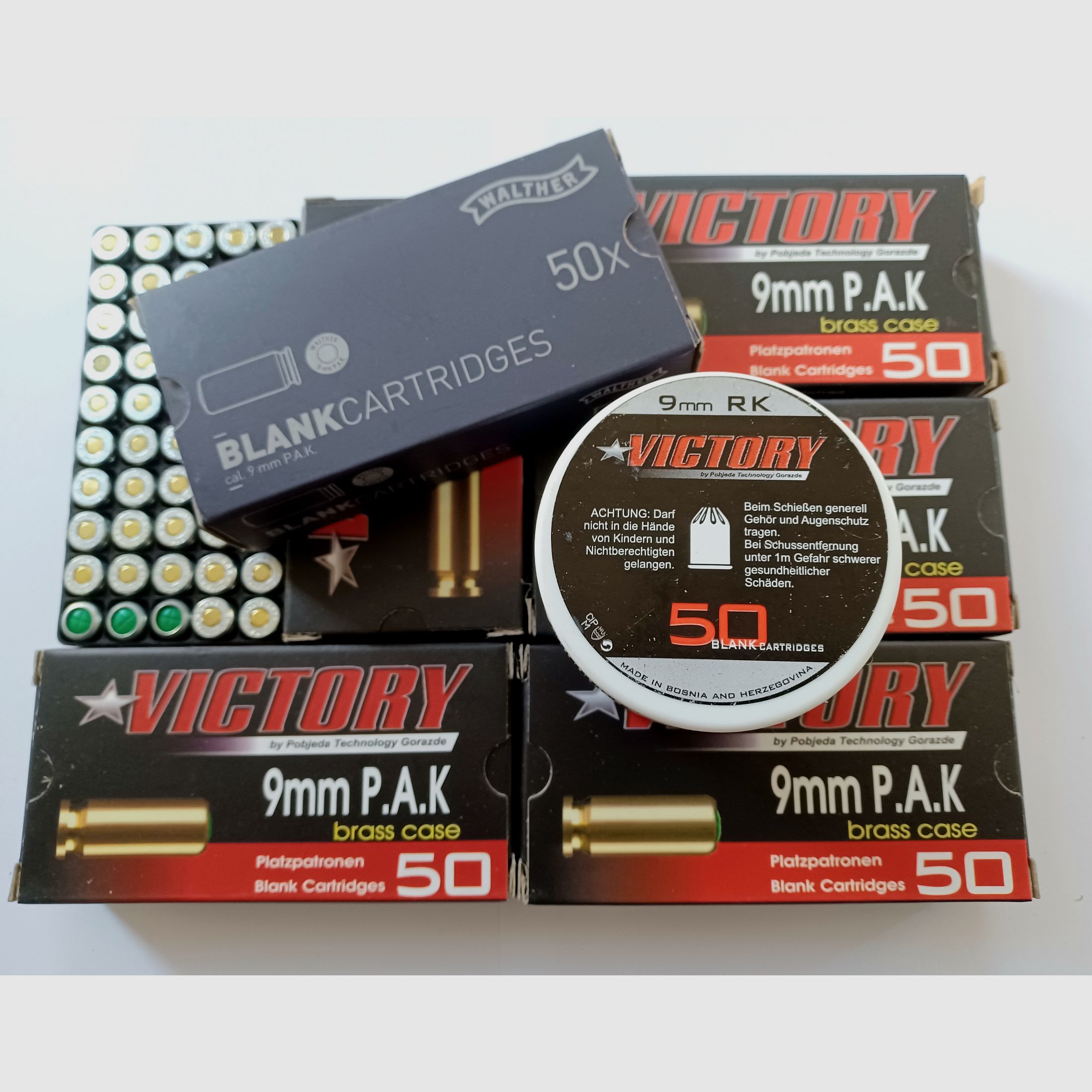 Platzpatronen Rest 9mm P.A.K.