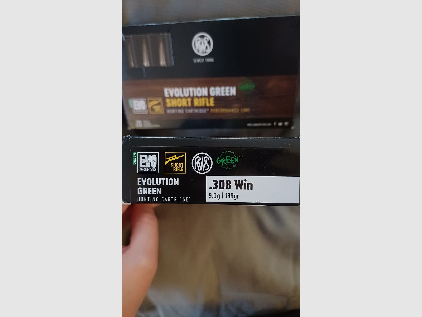 RWS Evolution Green .308 Win (Short Rifle) 50 patronen