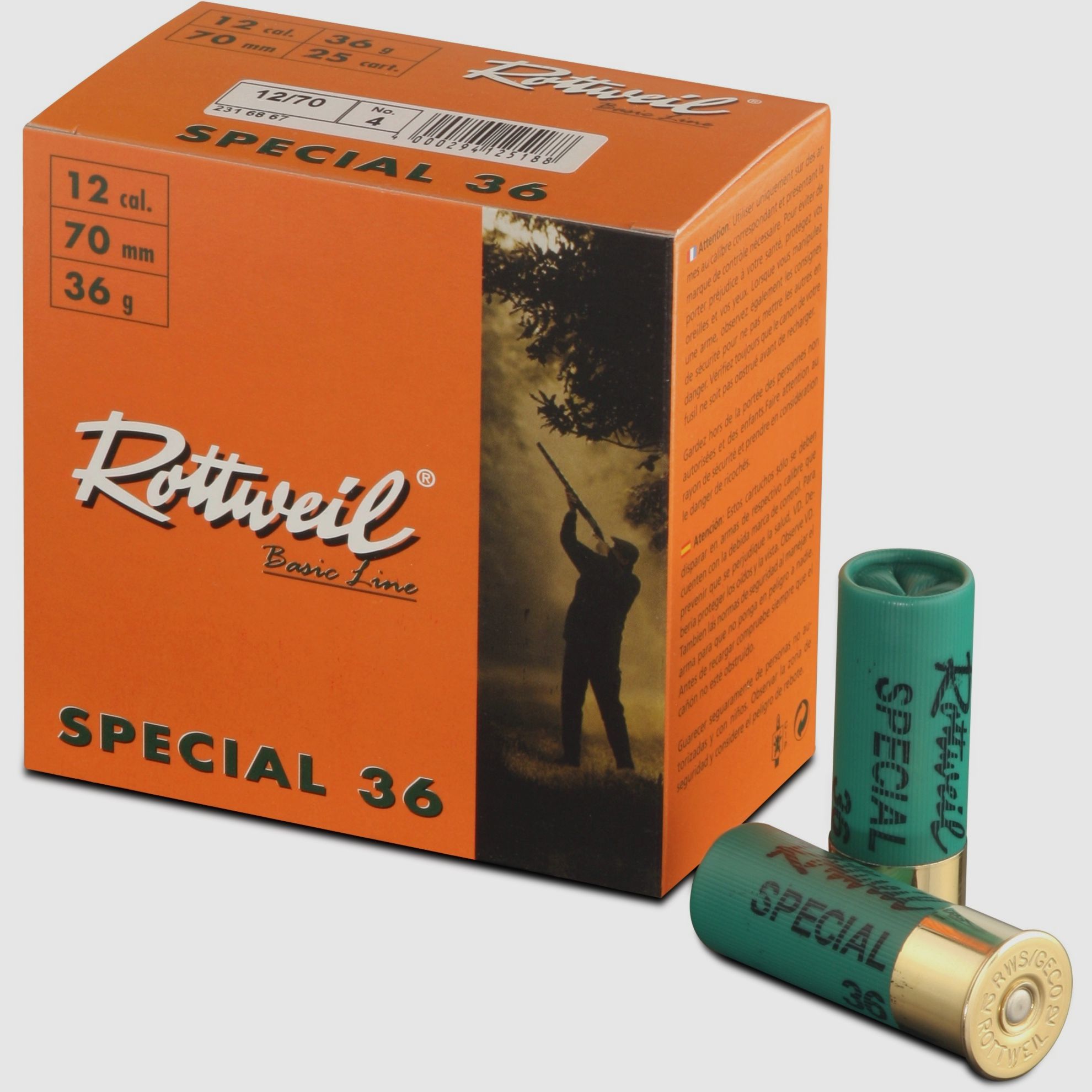 Rottweil Special 36 12/70 3,0mm Plastik, 25er Packung