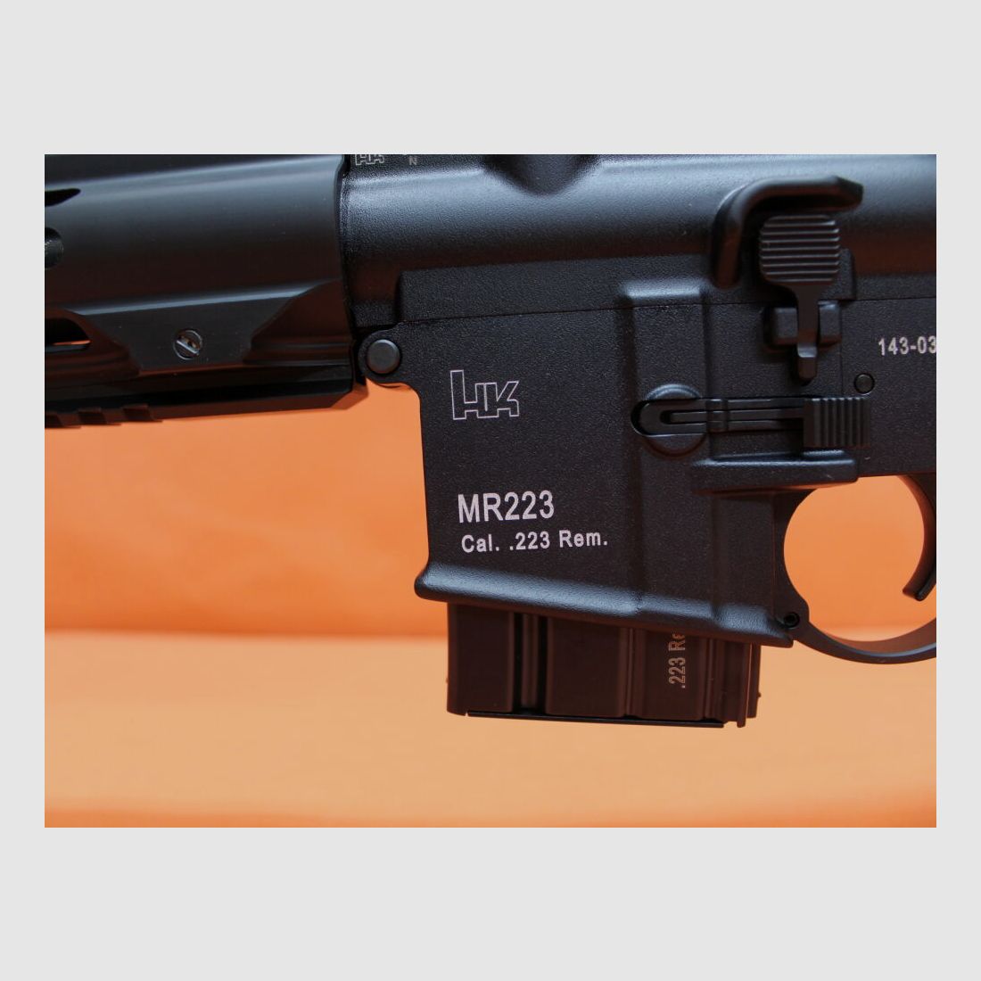 Heckler&Koch Ha.Büchse .223Rem Heckler&Koch/H&K MR223 A3 11" Lauf Schwarz HKey, Gas-Piston-System AR-15/HK416
