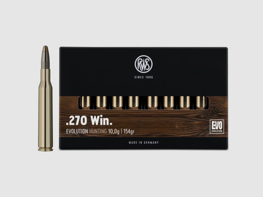 RWS Kal. .270 Win Evolution 10 g / 154 gr - Box mit 20 Stk.