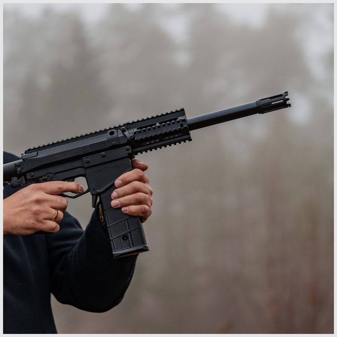 KOMBI | STEEL TUNING BARREL | 300MM + MUZZLE BRAKE | 22x1,5mm | Valken Milsig M17 | DIAMETER.683