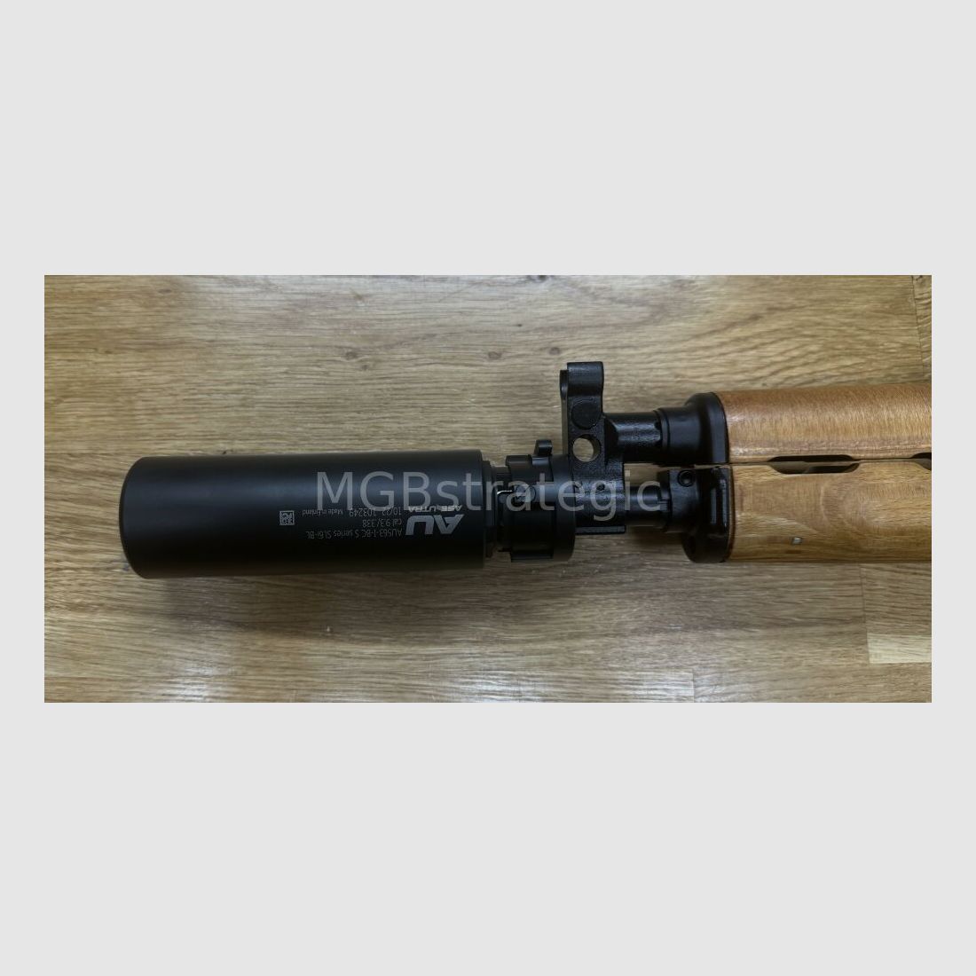 Schalldämpfer für Büchsen auf AK/AKM Basis - ASE UTRA SL6i-BL 9.3/.338 für BoreLock HiPer Short 7.62 Mündungsfeuerdämpfer M14x1 Links - System AK47 AK-47 AKM wie z.B. WBP