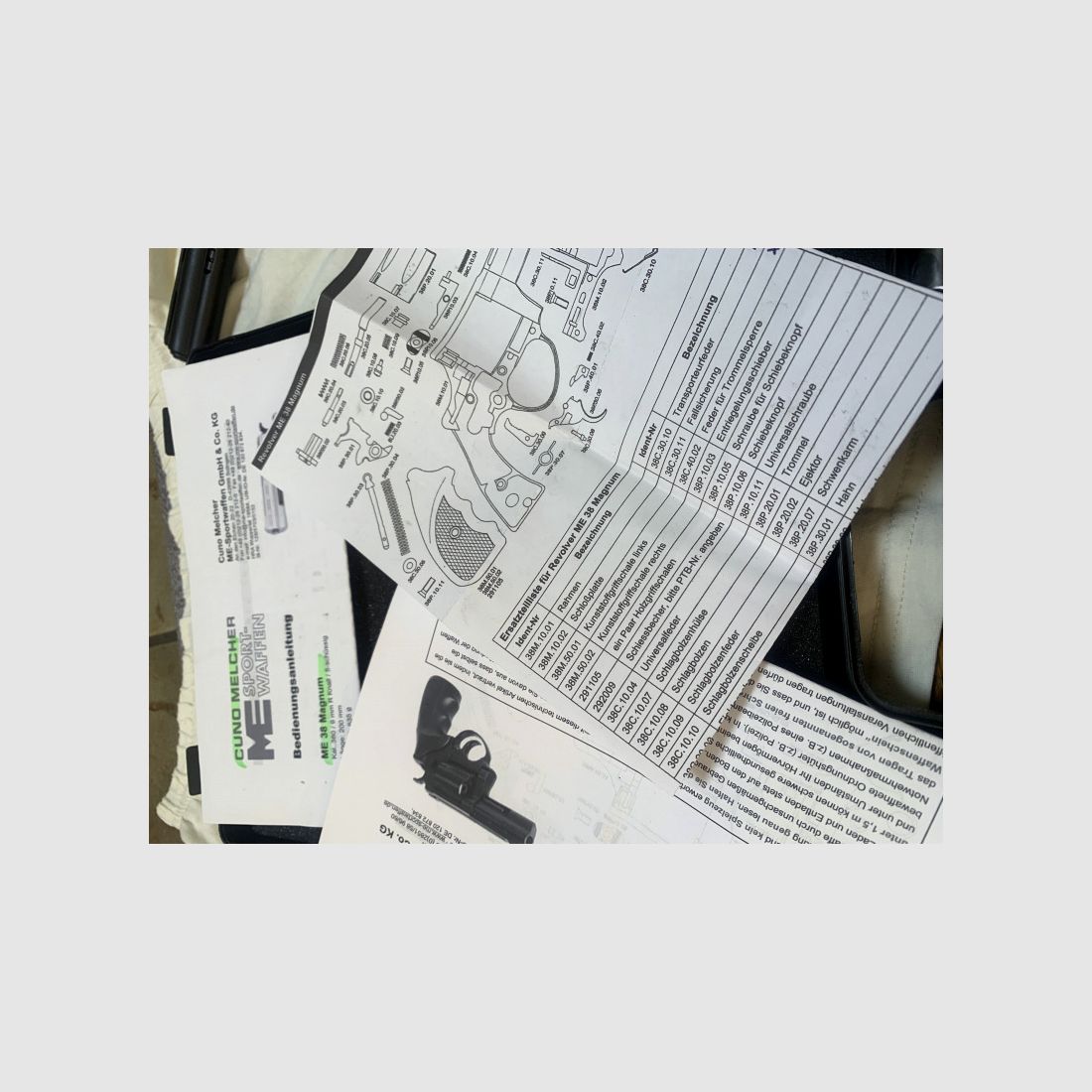 ME 38 Magnum Schreckschuss-Revolver brüniert im Kaliber 9mm R.K. (PTB 438)