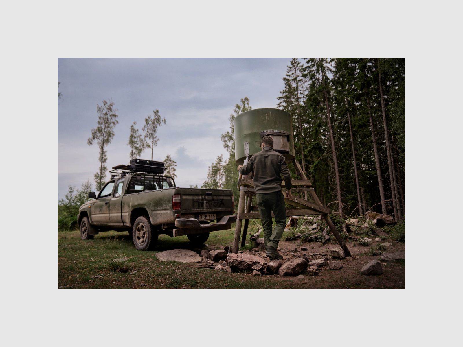 HÄRKILA Fjell Fleecejacke Shadow Braun