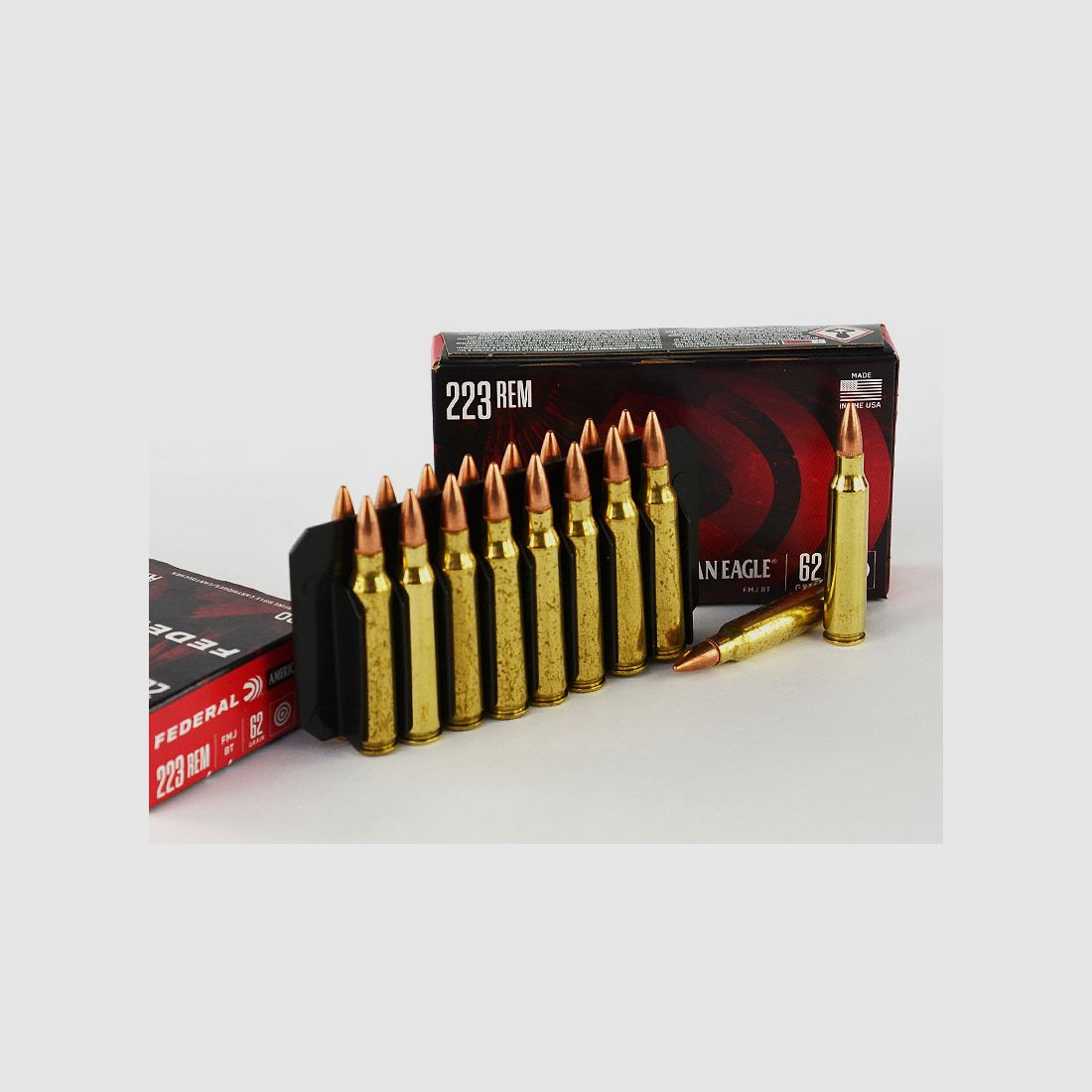 FEDERAL .223 Remington, American Eagle FMJ 62 grs 1 Packung (20 Schuss á 0,895 €*)