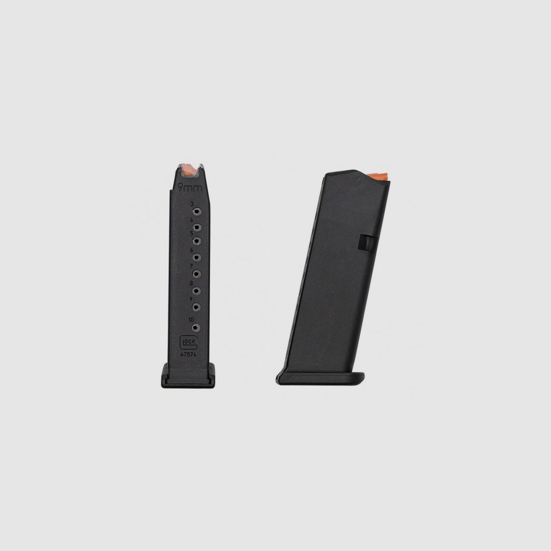 Chargeur Glock 43X 10 coups simple colonne cal 9×19