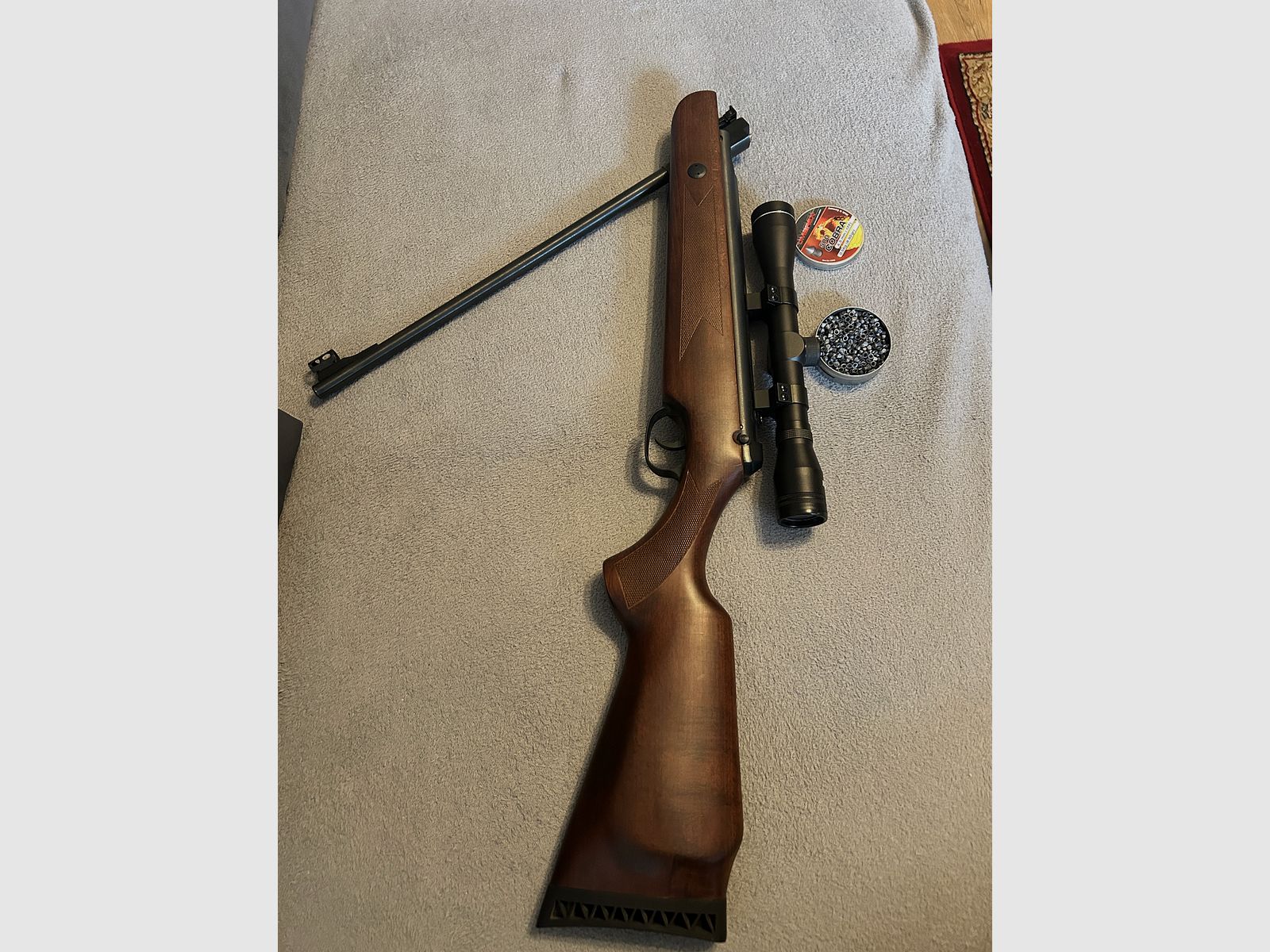 Hämmerli Hunter Force 600 4,5 MM mit Munition Und Zielfernrohr  VB
