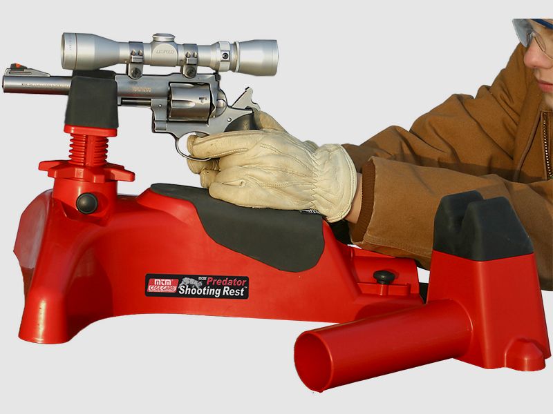 MTM Soporte de Tiro para Armas Cortas y Largas PSR30 Predator Rojo