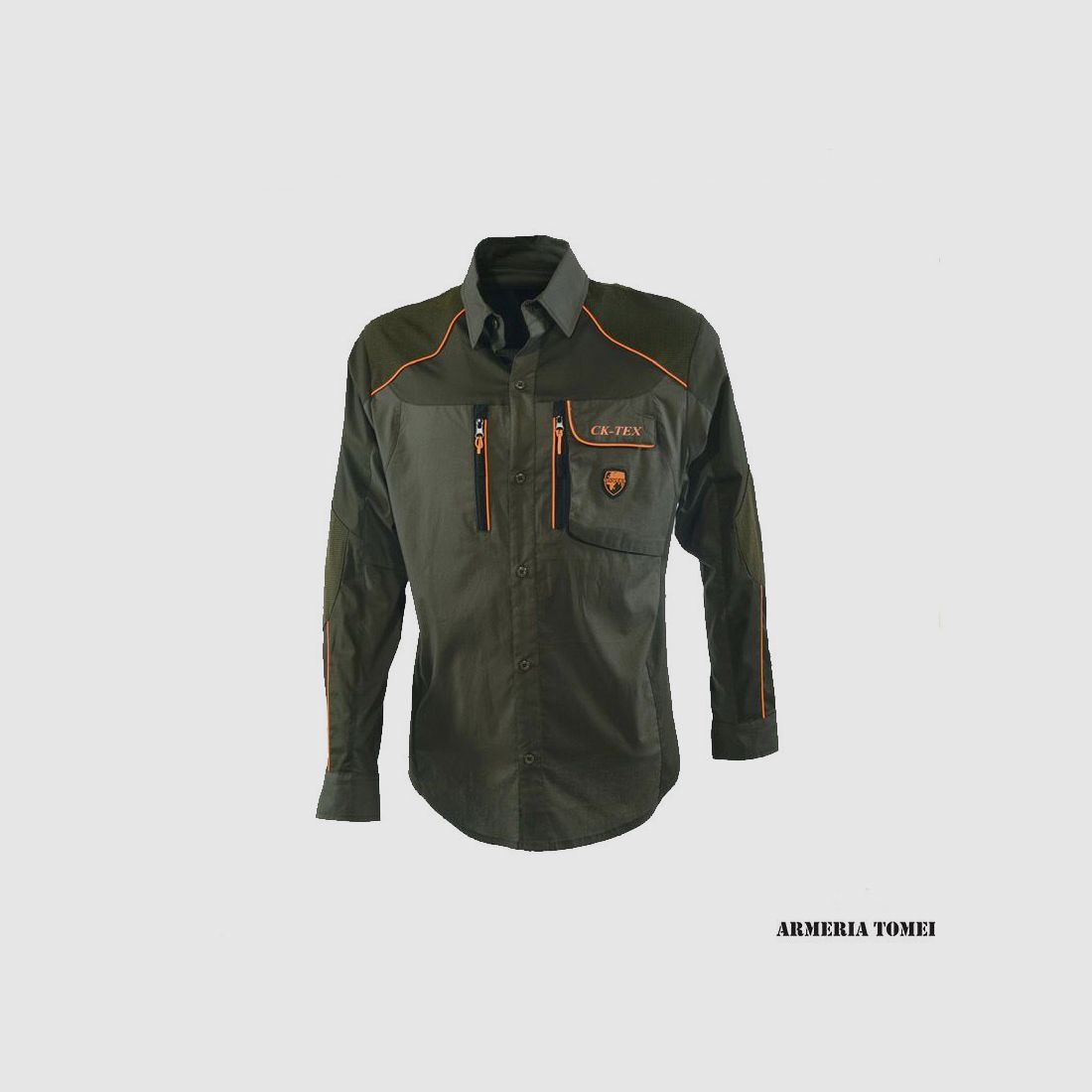 UNIVERS – Shirt with Inserts Green/Orange