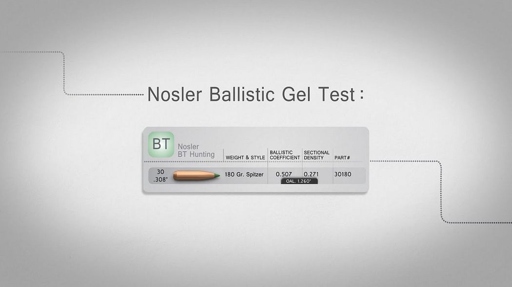 Nosler Ballistic Tip Hunting Bullet Gel Test
