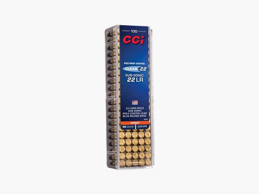 CCI .22LR Clean revêtement polymère