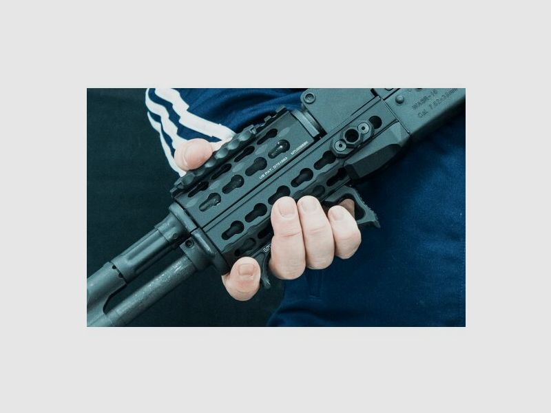 UTG Ultra Slim Angled Foregrip Keymod Interface Black