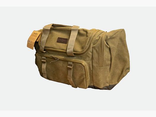 Luxury Allen duffle bag in olive canvas