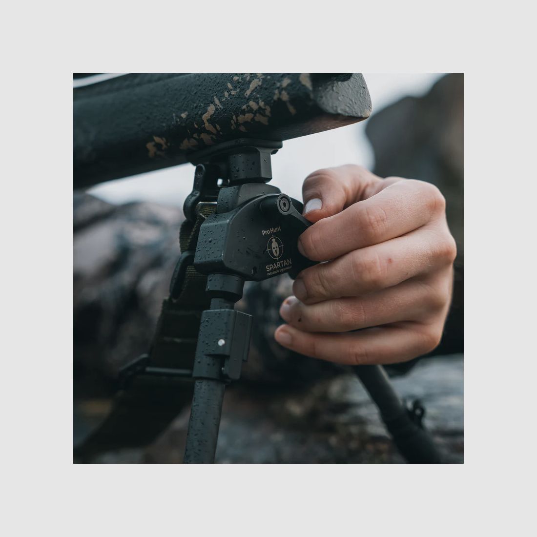 Spartan Precision Equipment Javelin Pro Hunt Tac Long Bipod® Bipied en carbone avec MagnaSwitch™ - sans adaptateur