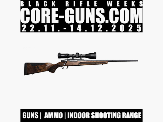 Brenner BR20 Repetierbüchse, verstellbare Backe, 308Win + Falke 3-12x56L4 + Montageringe BLACK WEEKS DEAL