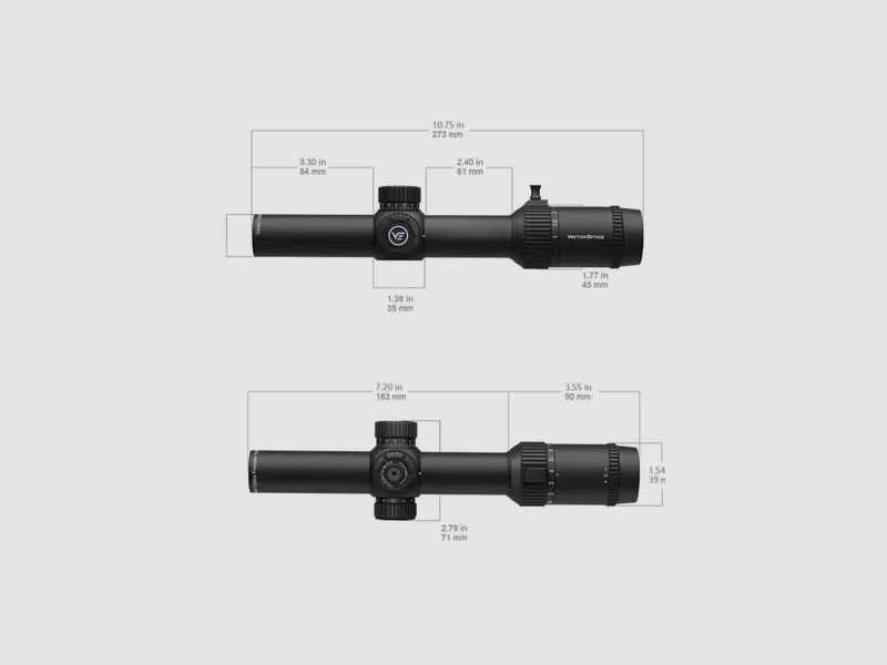 Vector Optics Forester 1-8x24 VFD-3 LPVO | Black, afbeelding 16 van 18