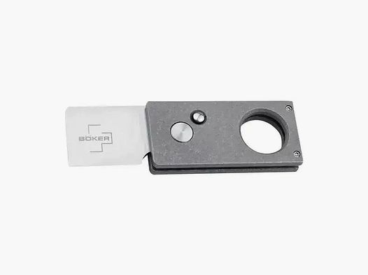 Böker plus cuchillo de bolsillo Cigar Cutter plateado