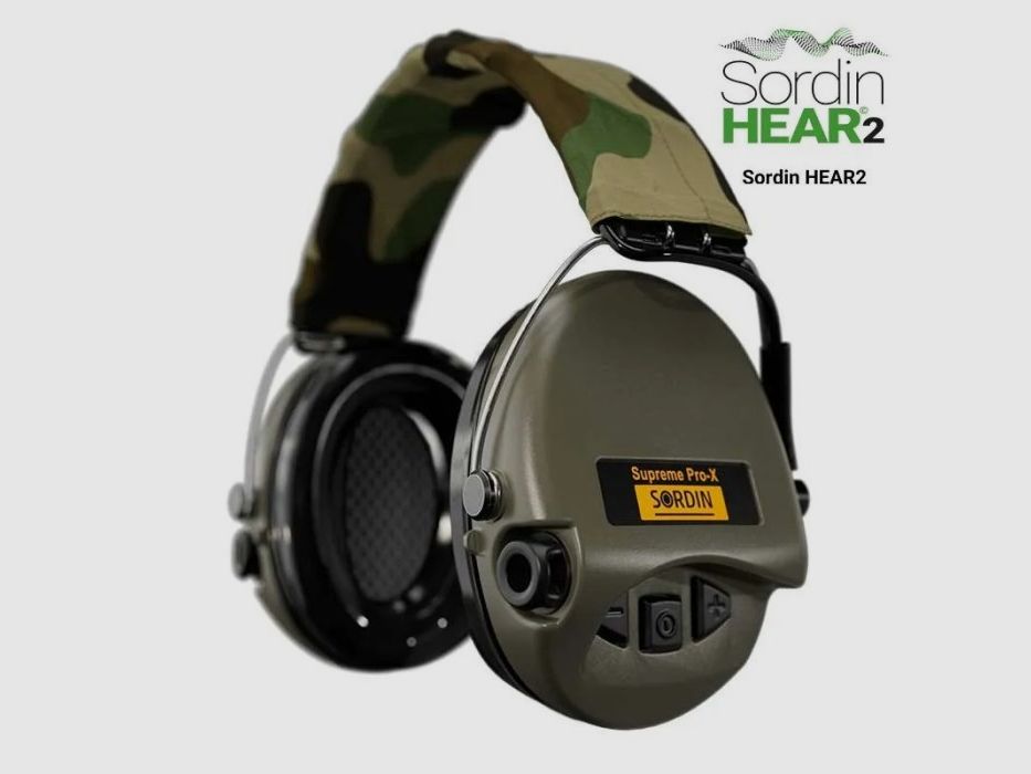 Słuchawki aktywne Sordin Supreme PRO X - Camo, żelowe wkładki - SOR75302-X-G-S, zdjęcie 1 z 5